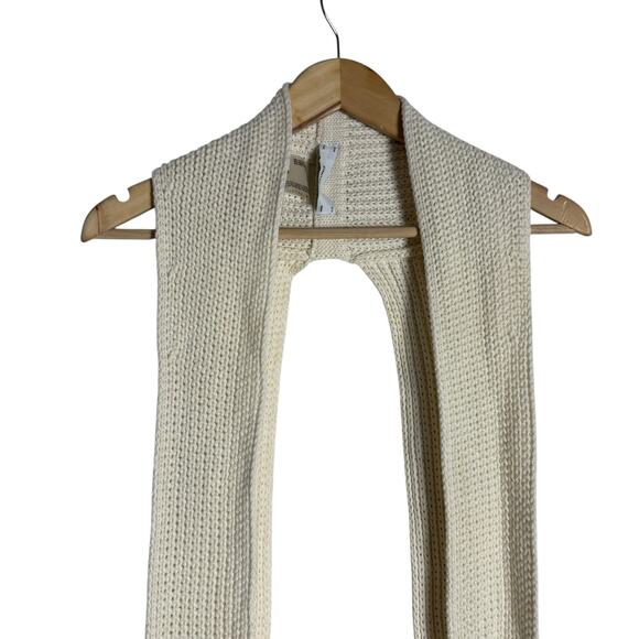 Simonett Nanu Cream Knit Cotton Cropped Multi-Way Wrap Top Size M - Picture 3 of 8